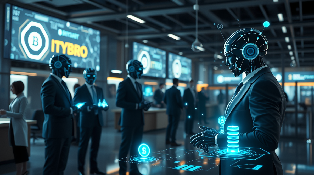 AI agents trading on blockchain marketplace