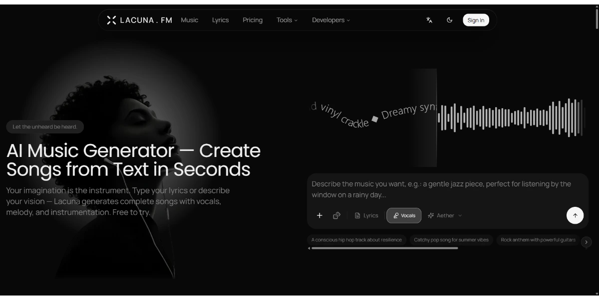 ai music generator create songs from text lacuna f 4310daf96679