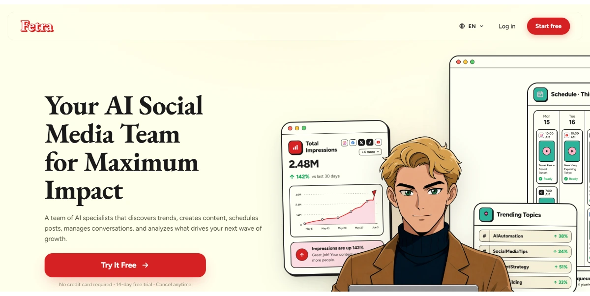 fetra ai your first ai employees for social growth 77d942862c3e