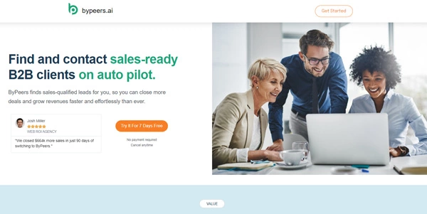 find b2b clients on auto pilot bypeers ai d6187f78f584