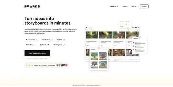 free storyboard software boords ai 25395cfd5e37