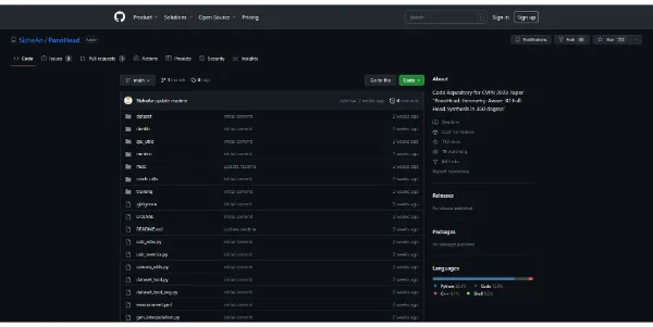 github sizhean panohead code repository for cvpr 2 346e1e5559e0