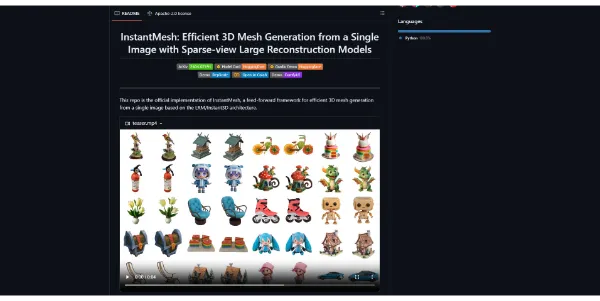 github tencentarc instantmesh instantmesh efficien 3b70d03d28f9
