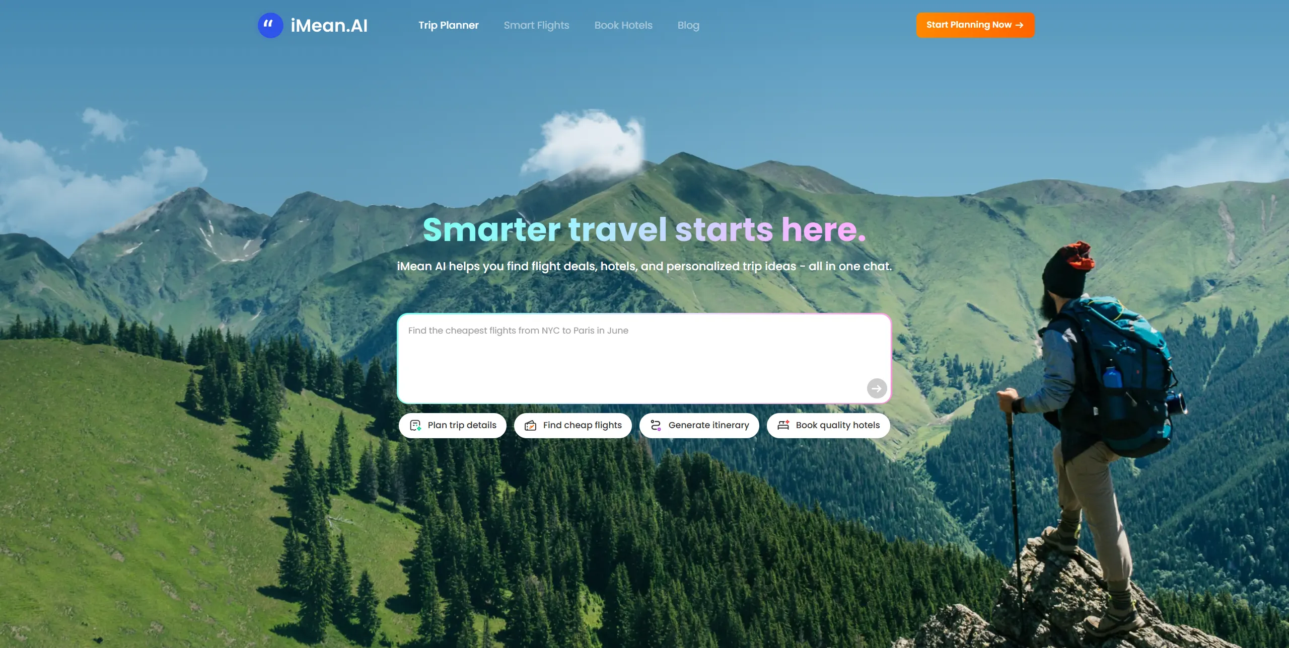 imean ai ai trip planner flights hotels travel ide 26a1f285092d