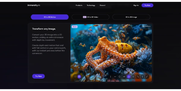 immersity ai convert image and video to 3d 1 e052e4e73d88