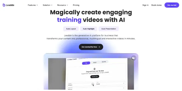 leadde smarter ai video creator for business 6ece723a8b89