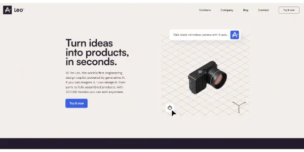 leo generative ai engineering cad design copilot 9607e03cb689