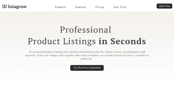 listagrow ai product listing catalog onboarding ai 5755c570eac7
