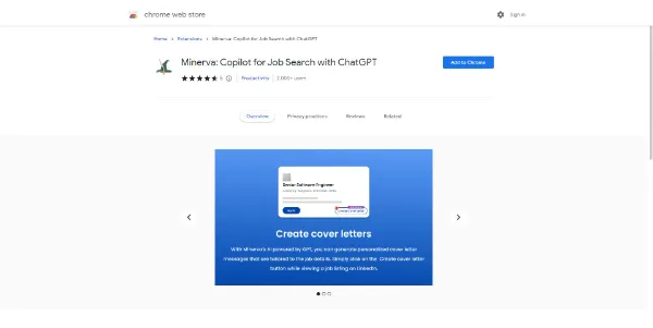 minerva copilot for job search with chatgpt chrome fddf367c98f7