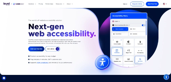 userway web accessibility ai solution for complian 7d6265c77bb2