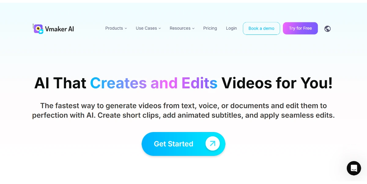 vmaker ai create edit videos in minutes with ai 1 ef58606eccee