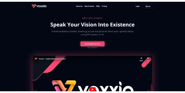 voxxio ai storyboard generator aefe264c9883