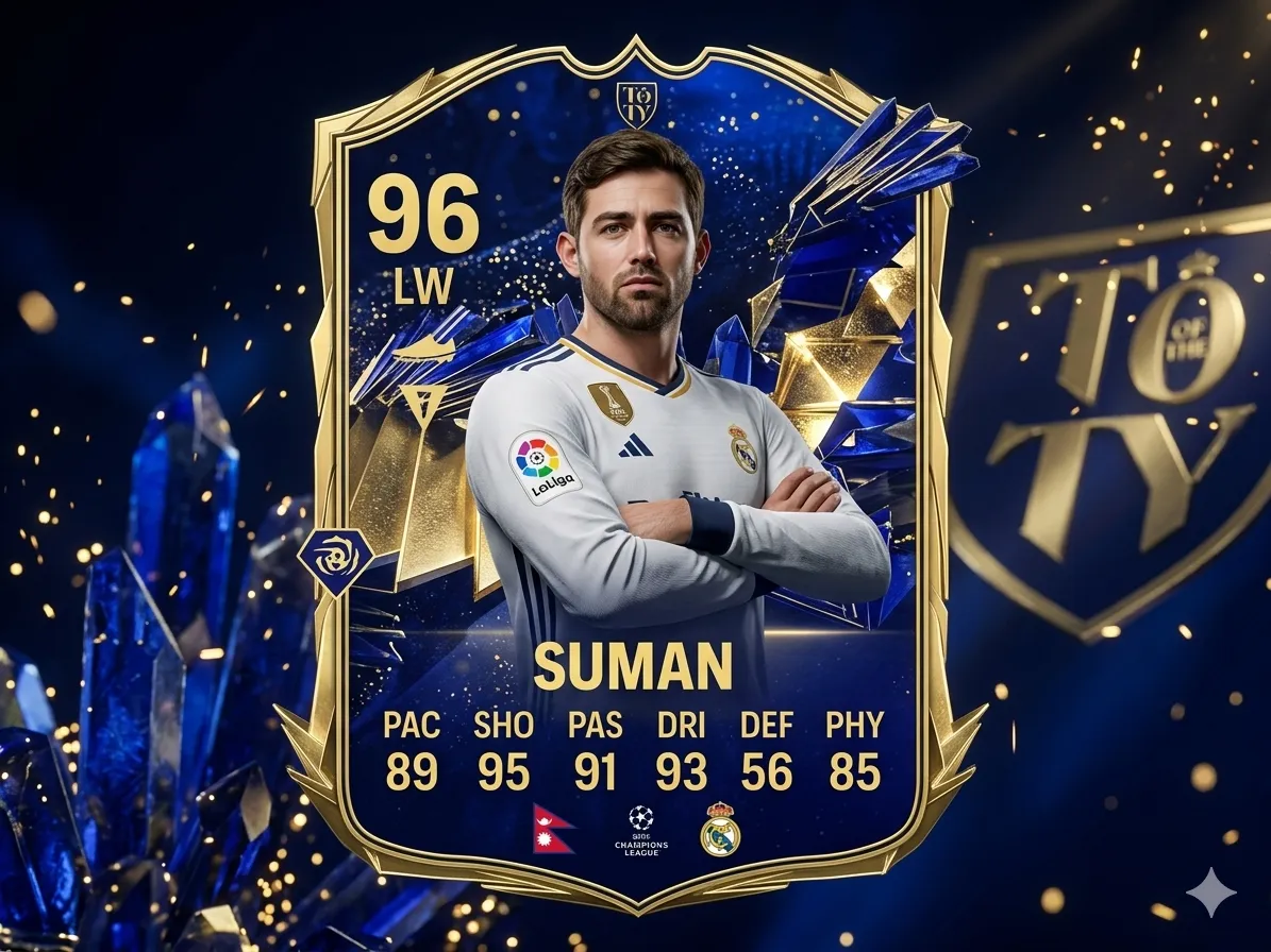 FC26 TOTY style player card