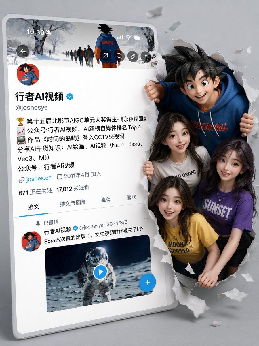 3D Social Media Profile Break-Out