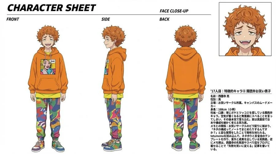 Anime Cat Girl Character Sheet