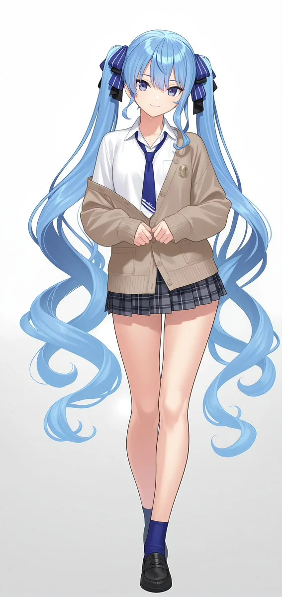 anime schoolgirl full body portrait slide 0 8d648ecb2e24