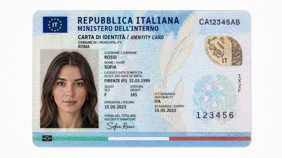 Canadian Citizenship Card Mockup Prompt