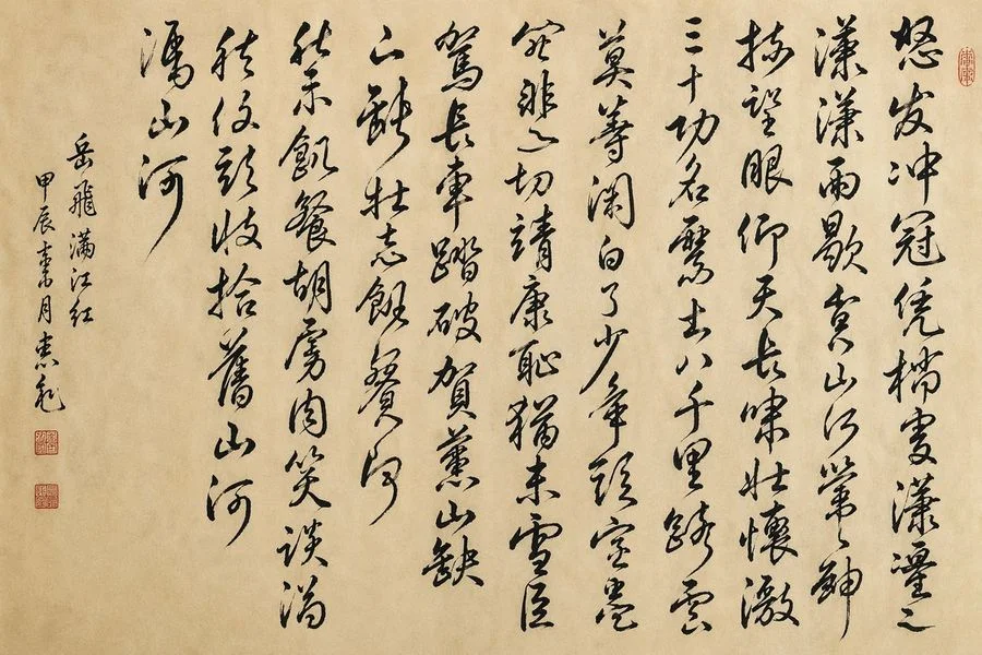 chinese cursive calligraphy scroll slide 0 dacb9e72b408