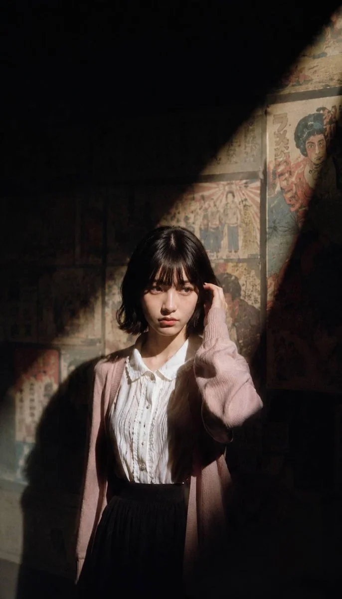Cinematic Exhibition Room Portrait