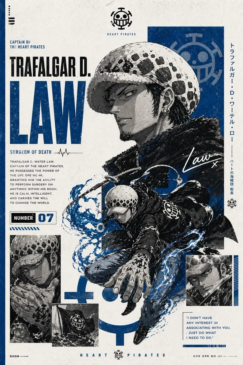 Epic Anime Pirate Poster Design