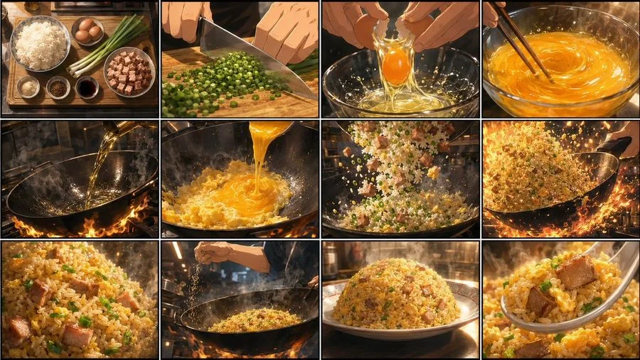 golden fried rice storyboard sheet slide 0 7b22bd1488a0
