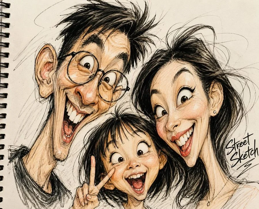 grotesque fashion caricature sketch slide 0 95d711970885
