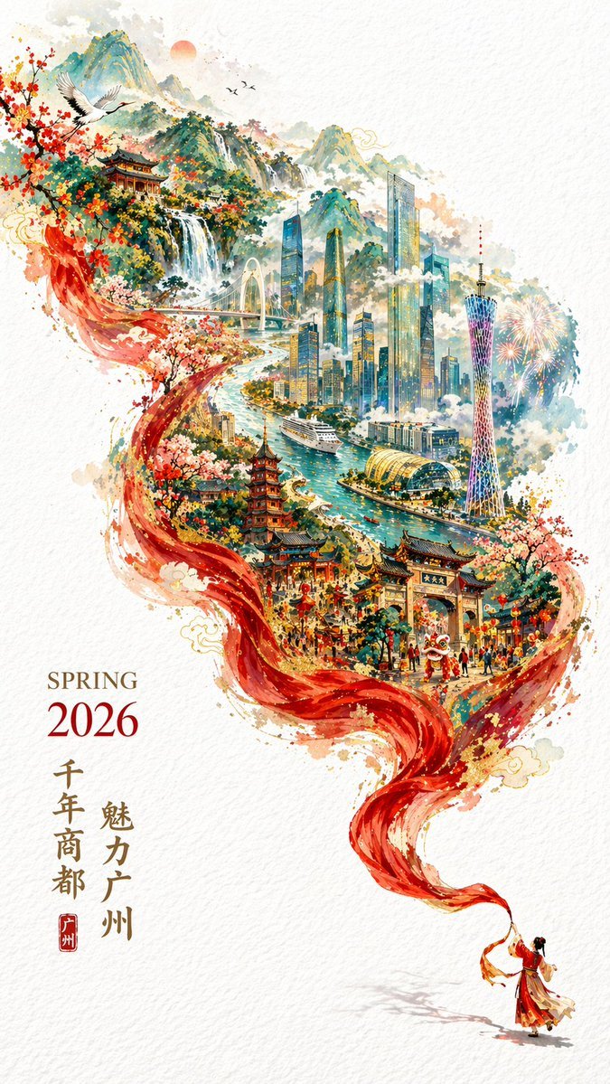 Guangzhou City Promotional Poster