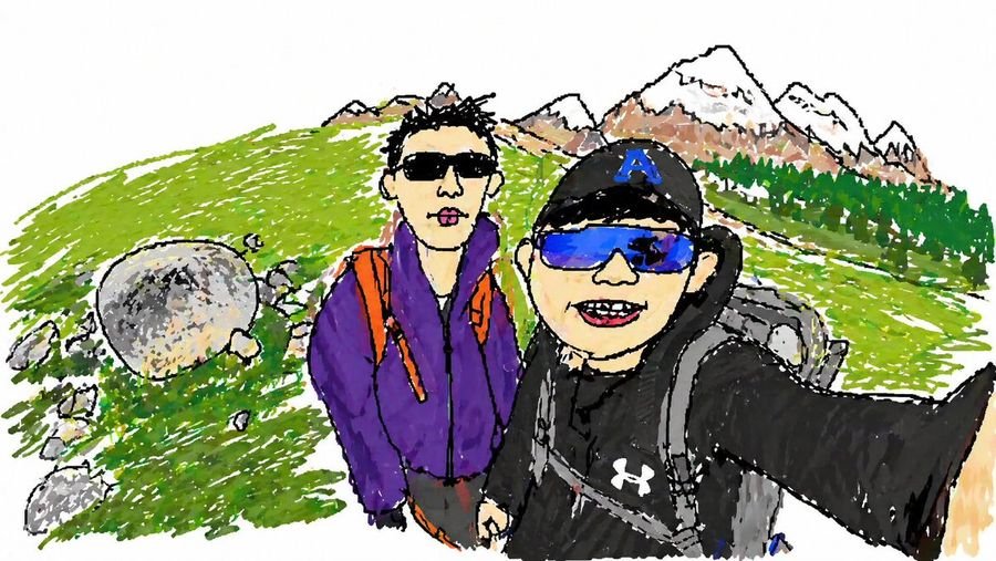 hiking photo to marker sketch slide 0 fdc131b40fe2
