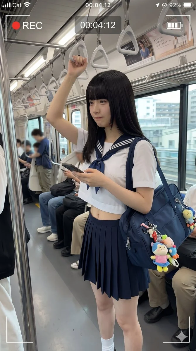 Japanese Train Schoolgirl Phone Recording