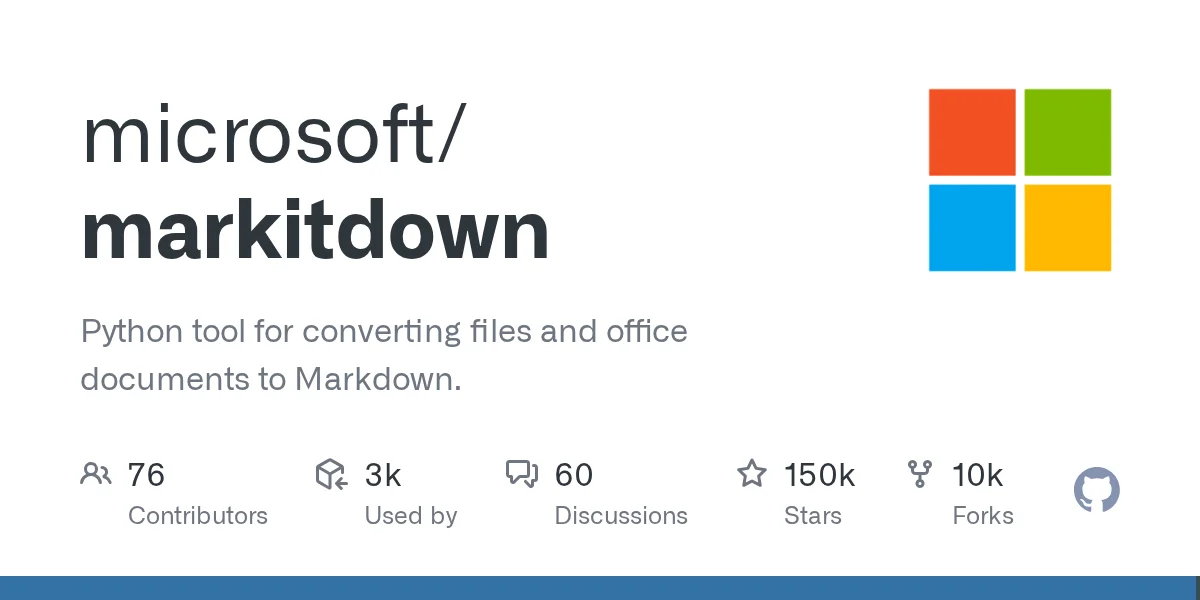 microsoft/markitdown