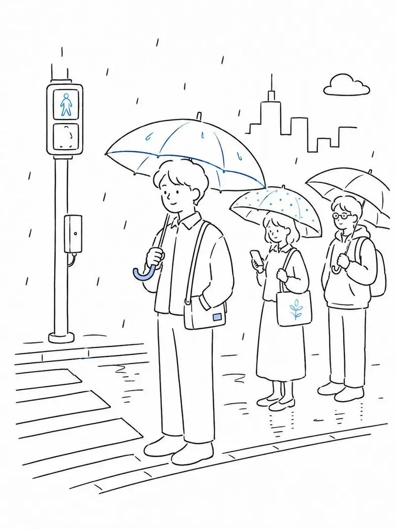 Minimalist Urban Vector Illustration