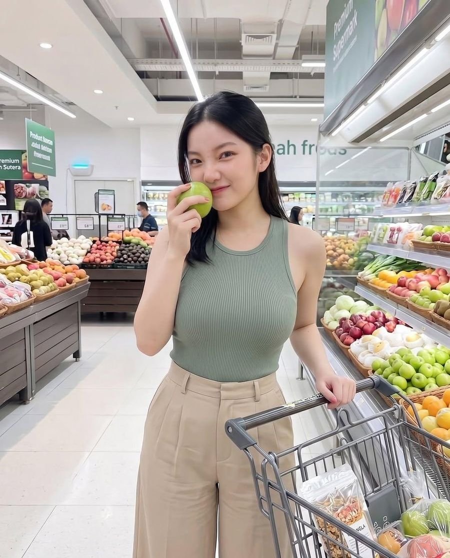 Modern Grocery Store Lifestyle Portrait