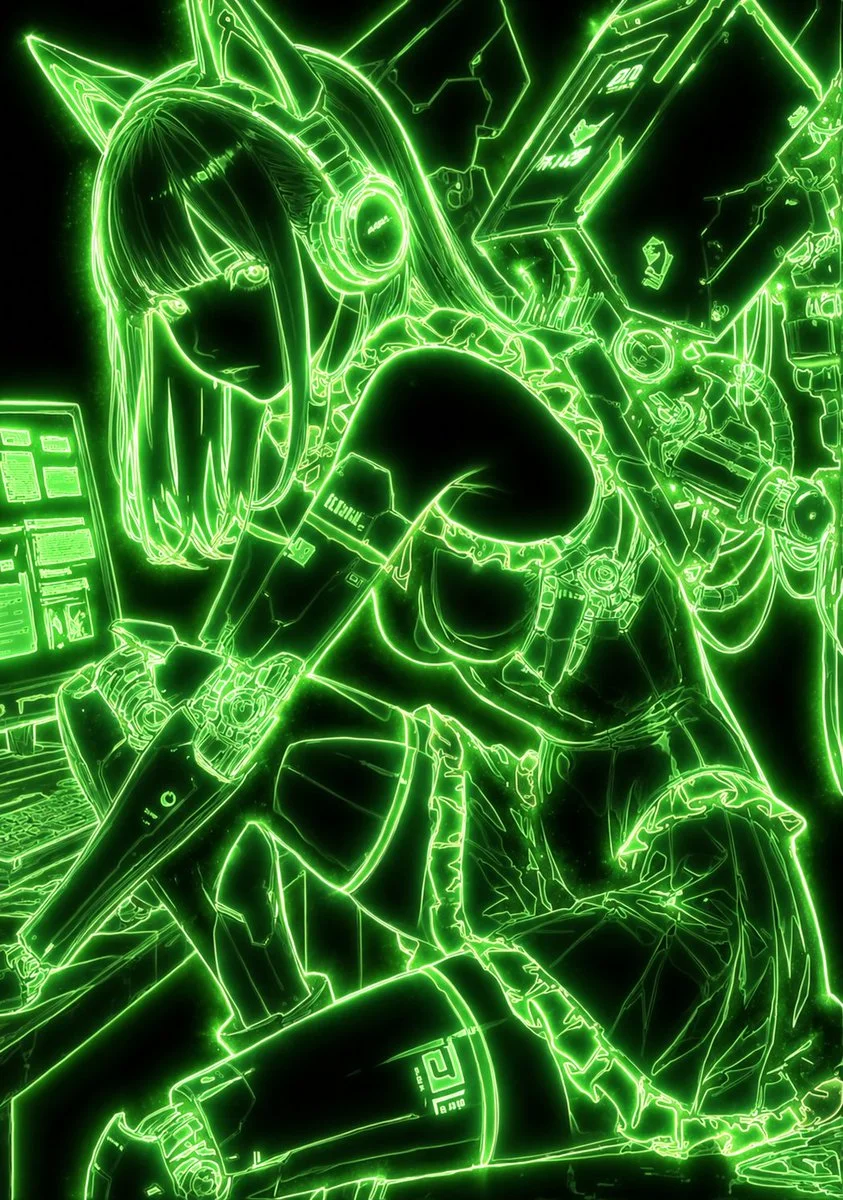 Mystical Luminous Outline Style