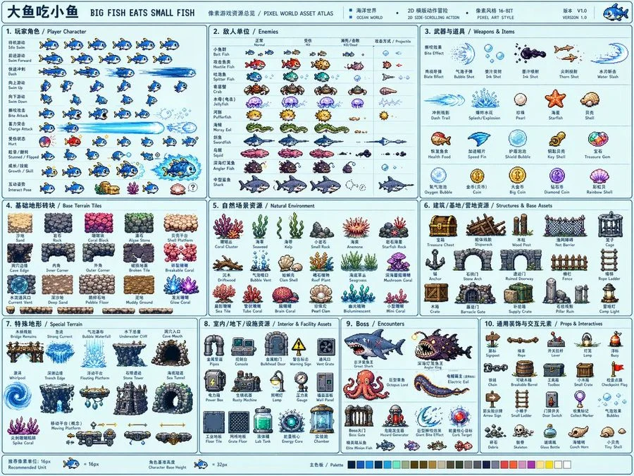 pixel game asset atlas template slide 1 5c0cff51796b