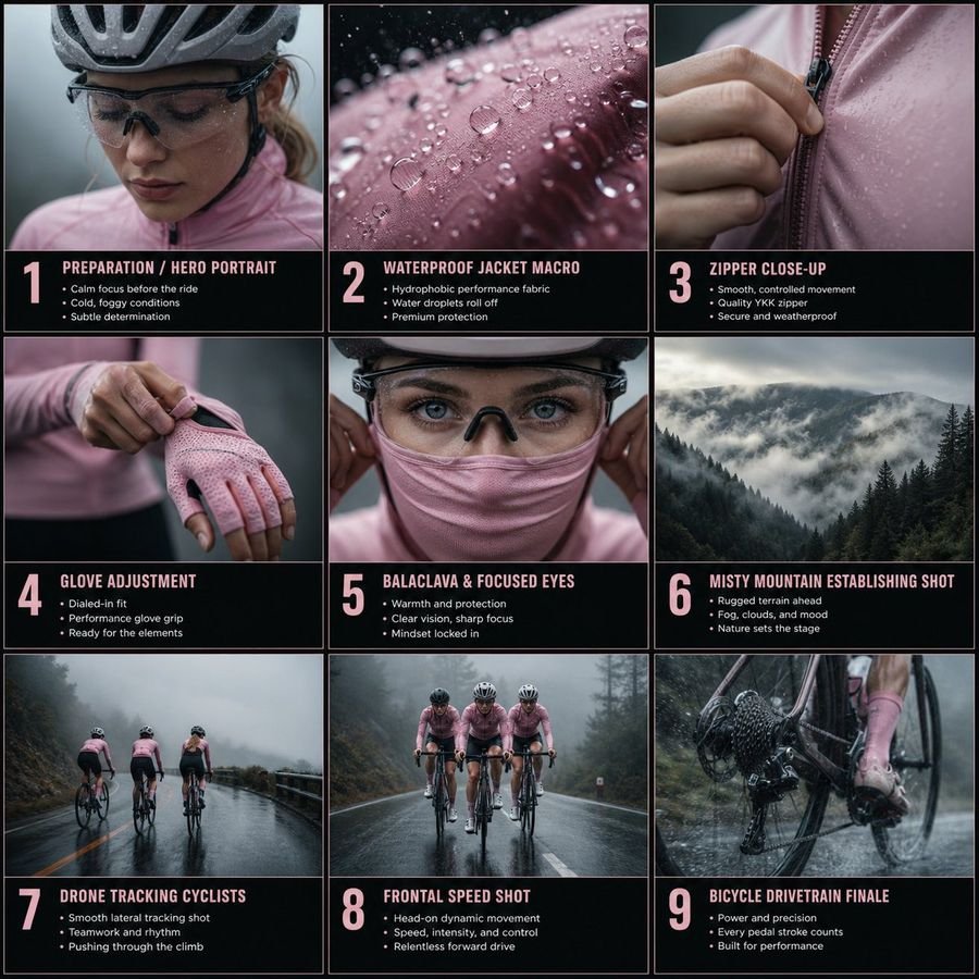 Rain Cycling Storyboard Grid