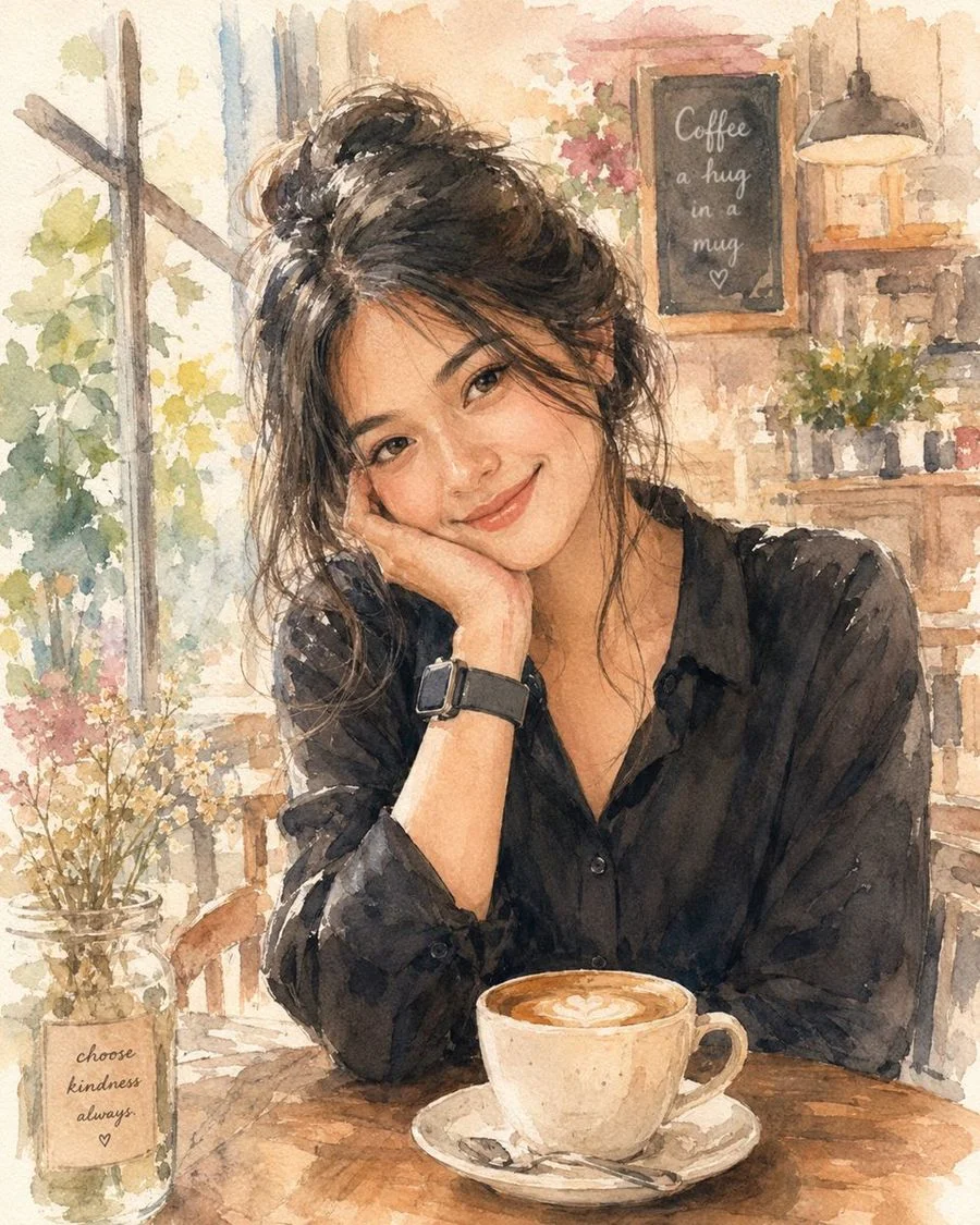 soft watercolor cafe illustration slide 0 17b3b986ebbf