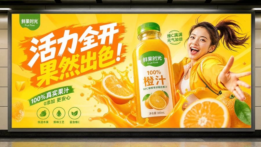 Subway Juice Drink Advertisement