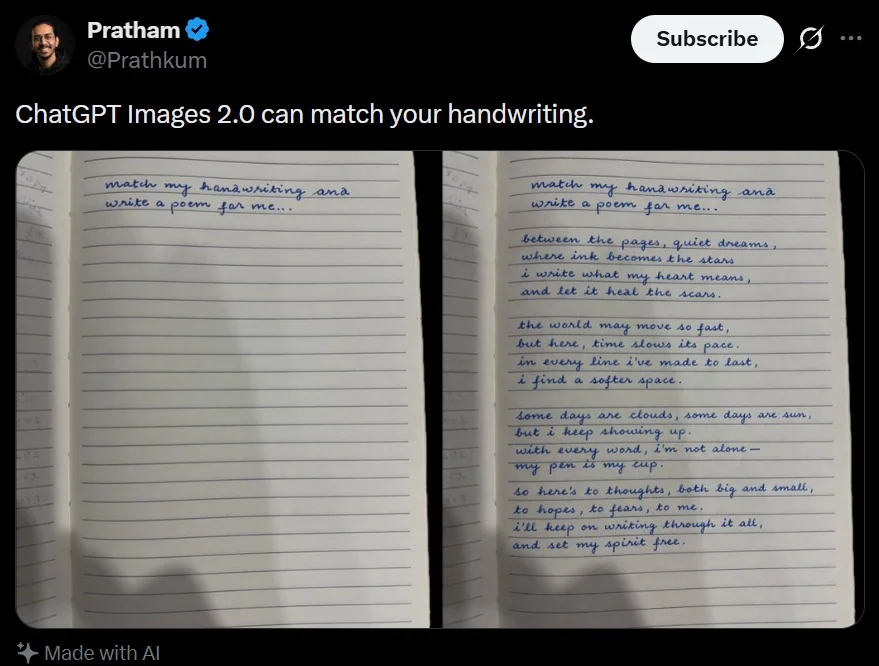tweet screenshot with handwriting match slide 0 ea37bcecd47a