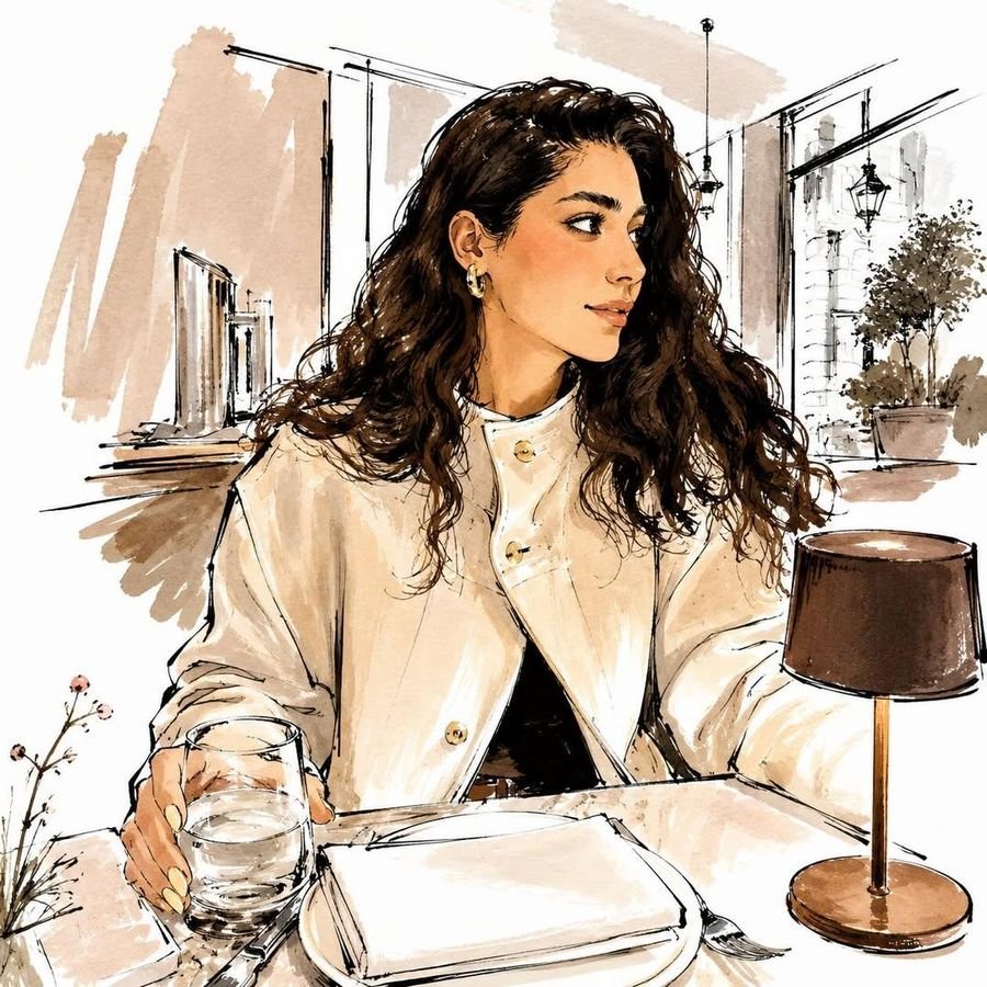 Watercolor Fashion Travel Illustration