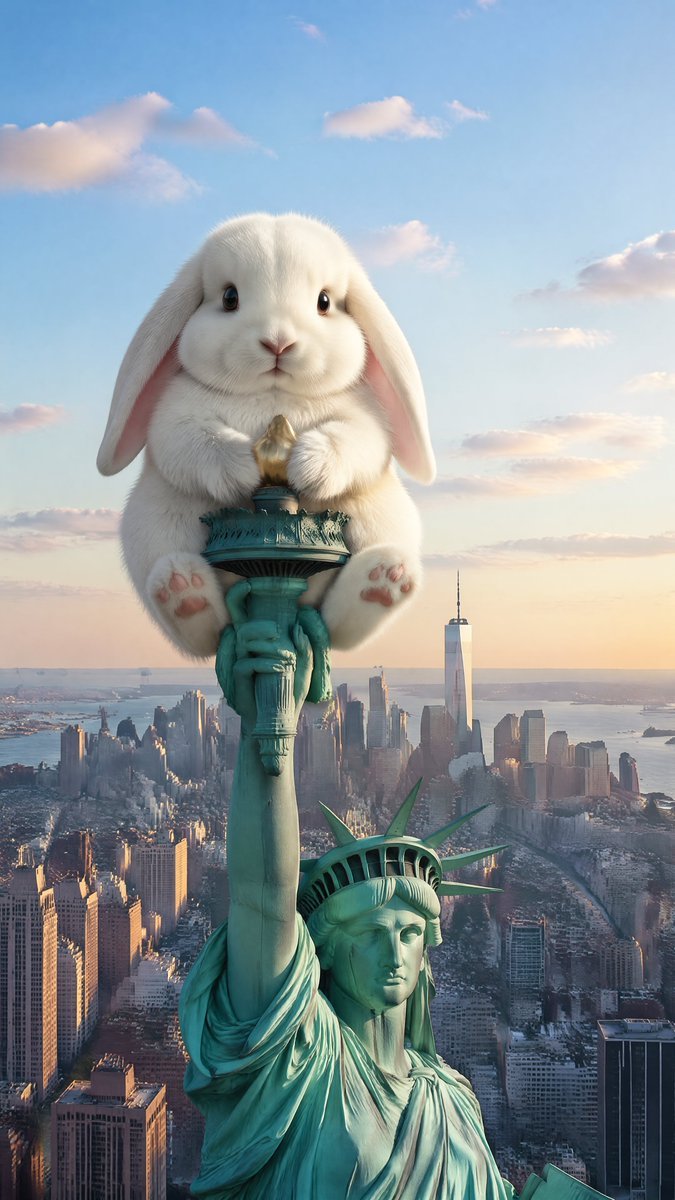 Wholesome Giant Animal in Cityscape