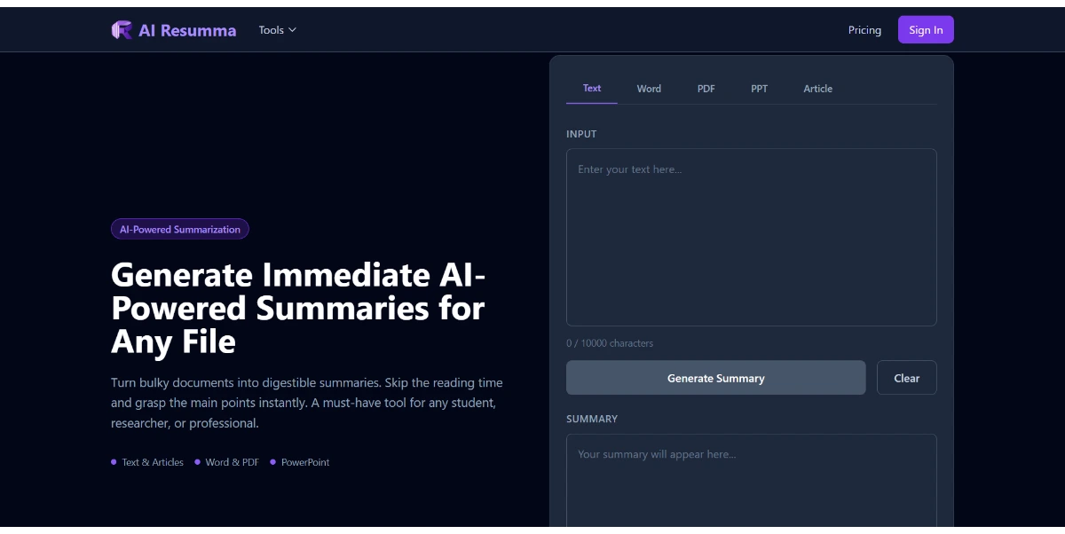 AI Resumma