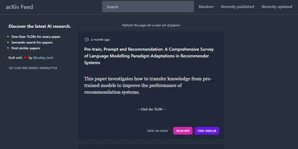 Arxiv Feed