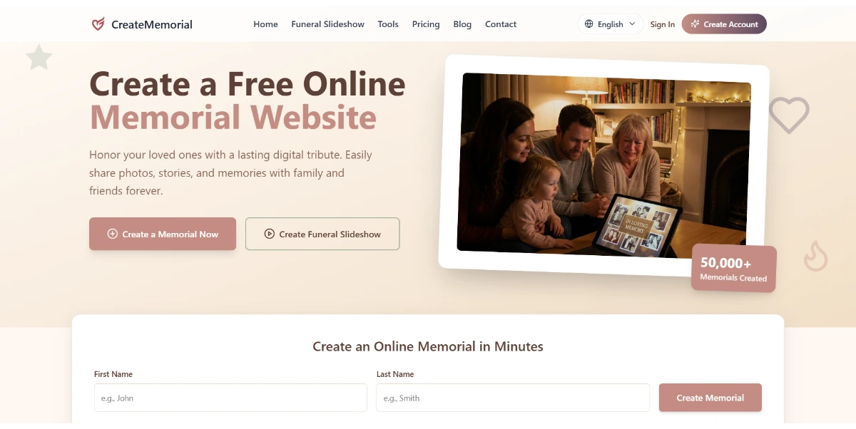 CreateMemorial