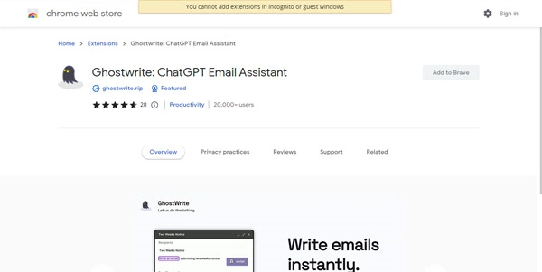 Ghostwrite