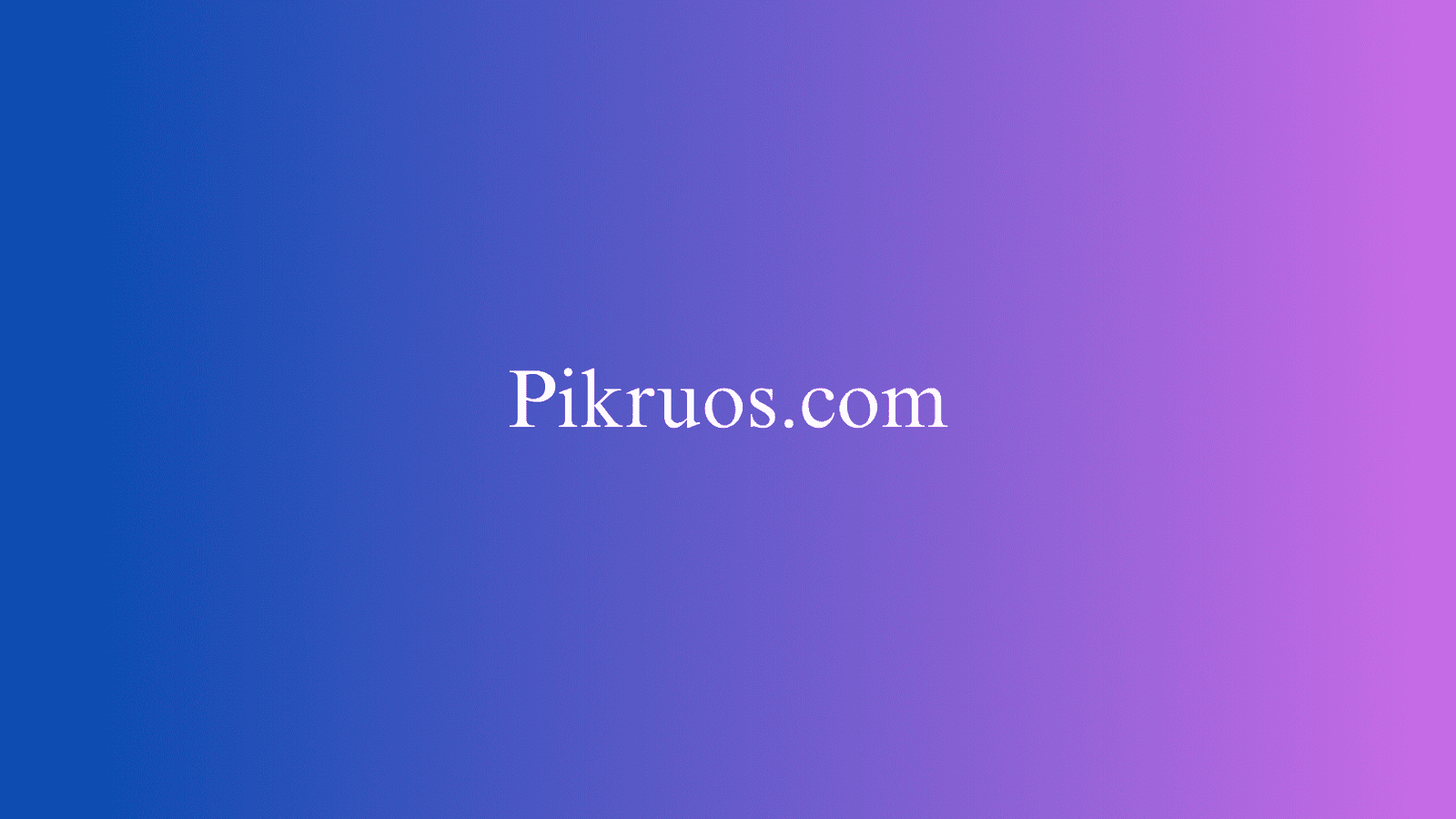 Pikruos.com